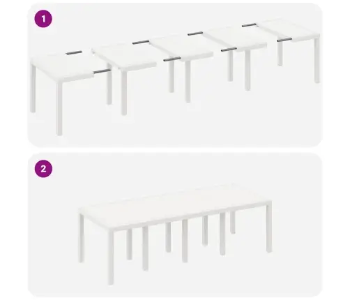 Sodo Valgomojo Komplektas 9 Pcs Šviesiai Pilka Polt Ratanas