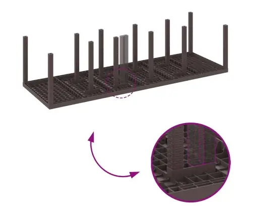 Aia Söögilaudade Komplekt 11 Pcs Pruun Ja Taupe Polürooster