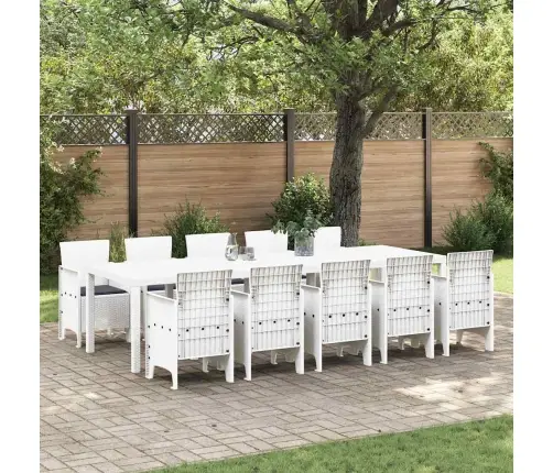 Aia Söögilaudade Komplekt Padjaga 11 Pcs Valge