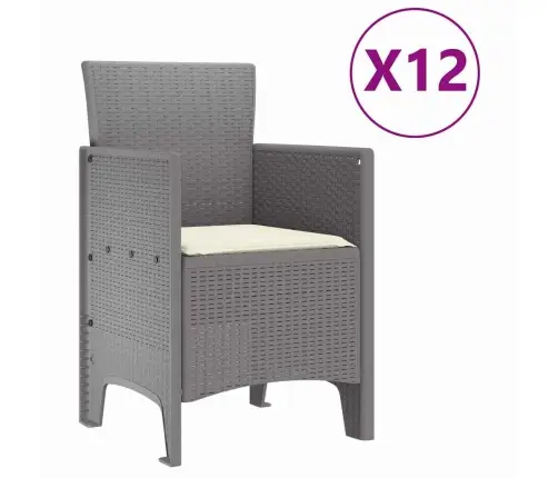 Aia Söögilaudade Komplekt 13 Pcs Helehall Polt Rattan