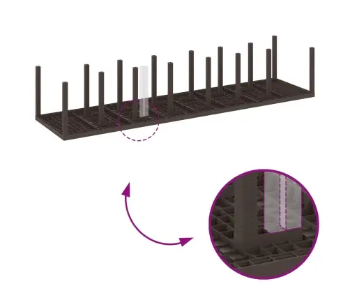 Dārza Ēdamistabas Komplekts 15 Pcs Brūna Liels Vidaxl