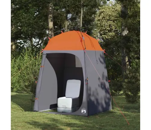 Dušas Telts Pelēka Un Oranža 160 X 160 X 227 Cm Tērauds Vidaxl