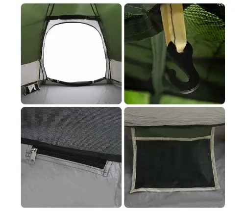 Momentāna Telts Ar Uzglabāšanu Zaļa 280 X 280 X 160 Cm Tērauds Vidaxl