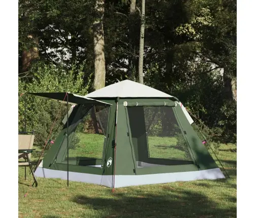 Instant Telts Ar Lietussargu 3-Personām Ar Ātru Atbrīvošanu Vidaxl