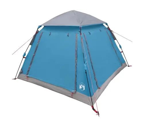 Instant Telk Vihmakattega 3-Inimesele Kiire Vabastamine Sinine