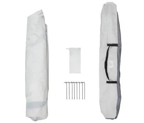 Momentāna Telts Pelēka 260 X 260 X 185 Cm Tērauds Vidaxl