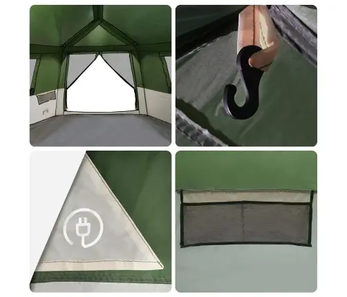 Momentāna Telts Alta Zaļa 458 X 400 X 230 Cm Tērauds Vidaxl