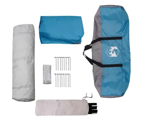 Momentāna Telts Alta Zila 458 X 400 X 230 Cm Tērauds Vidaxl