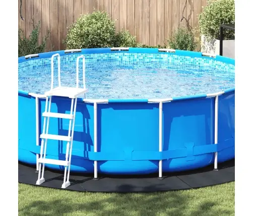 Baseina Grīdas Audums Melns Ø 428 Cm, Neaugošs Un Apaļš. Vidaxl