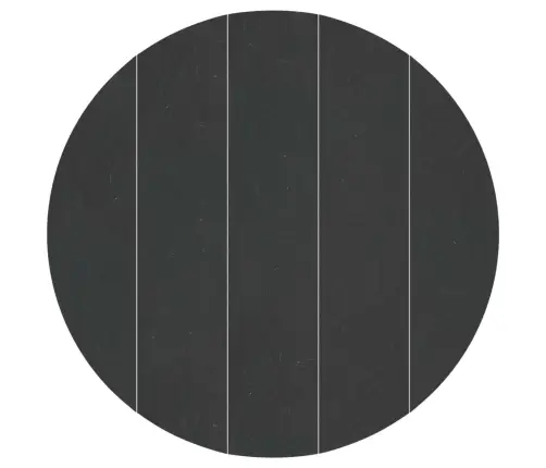 Baseina Grīdas Audums, Melns Ø 610 Cm, Neausts Audums, Apaļš Vidaxl