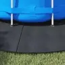 Baseina Grīdas Audums Melns Ø 458 Cm Neausts Audums Apaļš Vidaxl