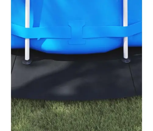 Baseina Grīdas Segums Melns Ø550 Cm, Izgatavots No Neuzaudējoša Auduma, Apaļš. Vidaxl