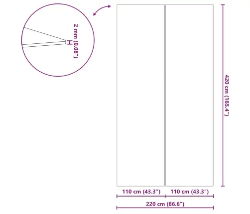 Taisnstūra Baseinu Pārsegs Melns Plastmasa 420 X 220 Cm Vidaxl