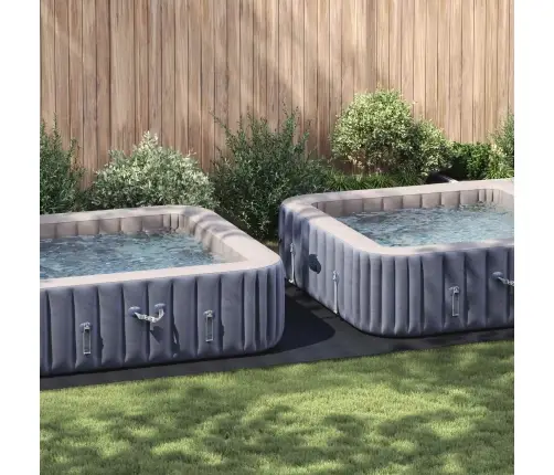 Taisnstūra Baseina Pārsegs Melns Polietilēns 640 X 321 Cm Vidaxl