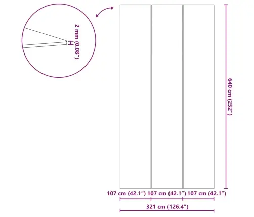 Taisnstūra Baseina Pārsegs Melns Polietilēns 640 X 321 Cm Vidaxl