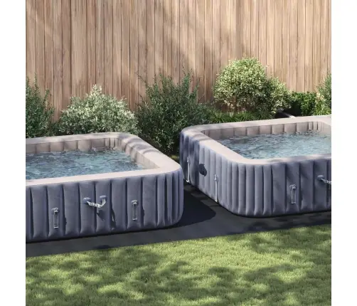 Taisnstūra Baseinu Pārsegs Melns Pvc 750 X 372 Cm Ūdensizturīgs Vidaxl