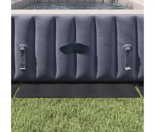 Taisnstūra Baseina Pārsegs Melns Plastmasa 999 X 500 Cm Vidaxl