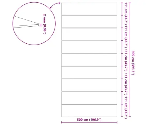 Taisnstūra Baseina Pārsegs Melns Plastmasa 999 X 500 Cm Vidaxl