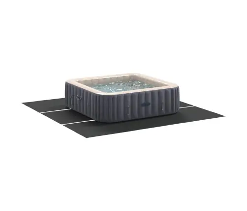 Baseina Grīdas Pārklājs Melna 396 X 396 Cm Neausts Audums Vidaxl