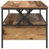 Kohvilaud With Drawer Vana Puit 100 X 51 X 45 Cm Tehispuit Kohvilaud With Drawer Vana Puit 100 X 51 X 45 Cm Tehispuit
