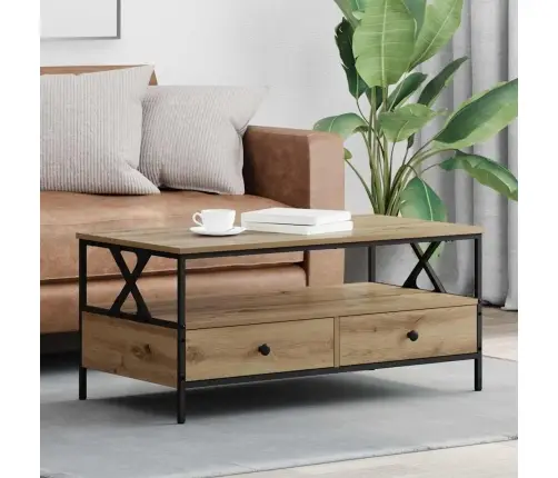 Kafijas Galdiņš Ar Atvilktni Ar Plauktu Ar Uzglabāšanu Amatnieku Ozola 100 X 51 X 45 Cm Vidaxl Kafijas Galdiņš Ar Atvilktni Ar Plauktu Ar Uzglabāšanu Amatnieku Ozola 100 X 51 X 45 Cm Vidaxl