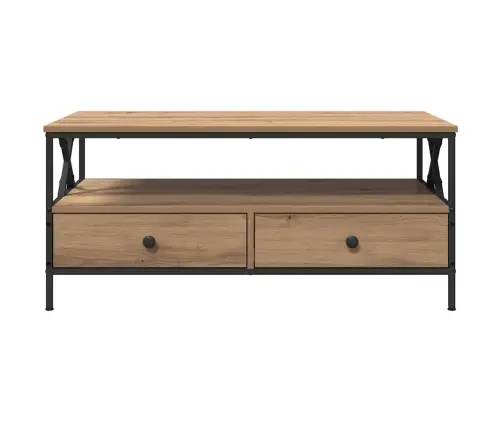 Kafijas Galdiņš Ar Atvilktni Ar Plauktu Ar Uzglabāšanu Amatnieku Ozola 100 X 51 X 45 Cm Vidaxl Kafijas Galdiņš Ar Atvilktni Ar Plauktu Ar Uzglabāšanu Amatnieku Ozola 100 X 51 X 45 Cm Vidaxl