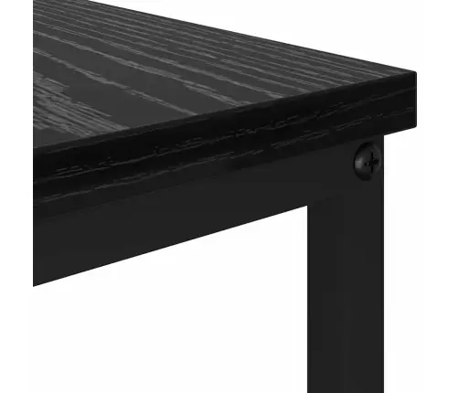 Kafijas Galdiņš Melns Ozols 100 X 51 X 45 Cm Inženierijas Koks Vidaxl