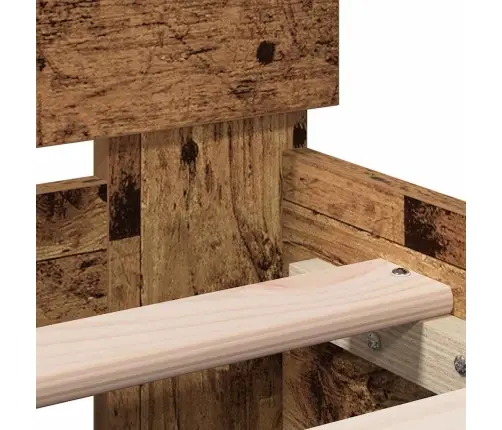 Lovos Rėmas Senas Medis 203 X 95 X 70 Cm Apdirbta Mediena