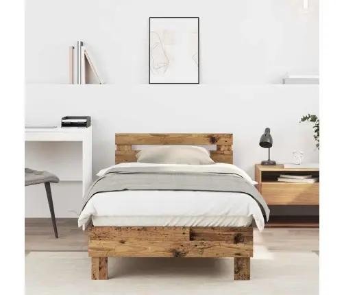 Lovos Rėmas Senas Medis 203 X 95 X 70 Cm Apdirbta Mediena