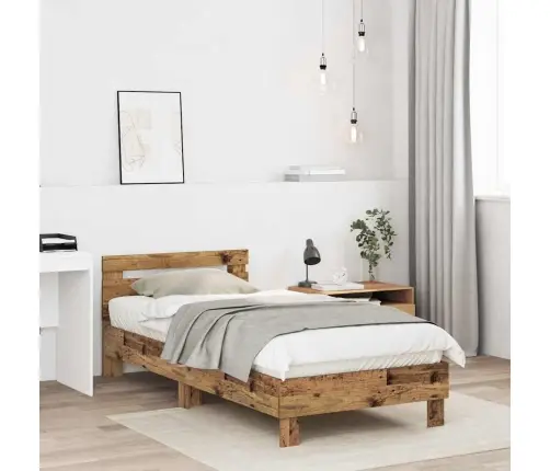 Lovos Rėmas Senas Medis 203 X 95 X 70 Cm Apdirbta Mediena