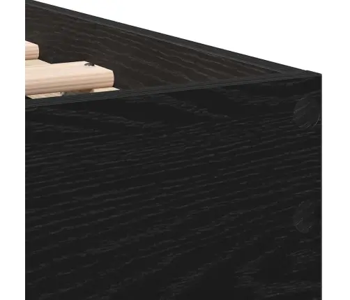 Lovos Rėmas Juoda Ąžuolo 90 X 190 Cm Apdirbta Mediena