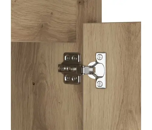 Led Voodiöötükk 2 Pcs Käsitöötamm 38 X 34 X 61 Cm Tehispuit