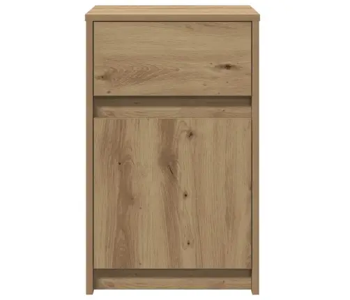 Led Voodiöötükk 2 Pcs Käsitöötamm 38 X 34 X 61 Cm Tehispuit