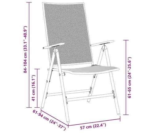 Sodo Valgomojo Komplektas 9 Pcs Antracitas Miltelinis Plienas