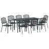 Aia Söögilaudade Komplekt 9 Pcs Antratsiit Pulberkattega Teras