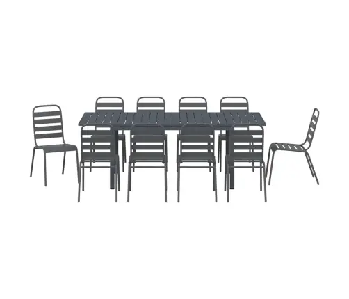 Aia Söögilaudade Komplekt 11 Pcs Antratsiit Pulberkattega Teras