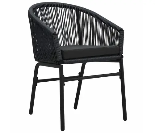 Dārza Ēdamgalds 9 Pcs Melna Lieli Metāls & Plastmasa Vidaxl