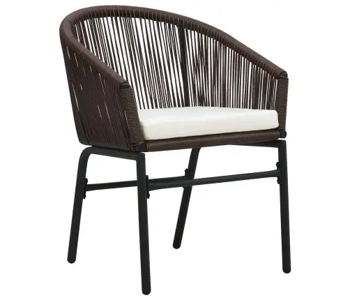 Dārza Ēdamistabas Komplekts 9 Pcs Brūna Lieli Vidaxl