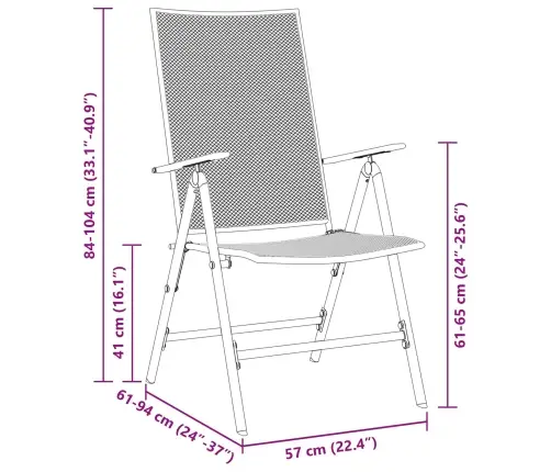 9 Daļu Mēbeļu Komplekts Antracīta Tērauda Vidaxl
