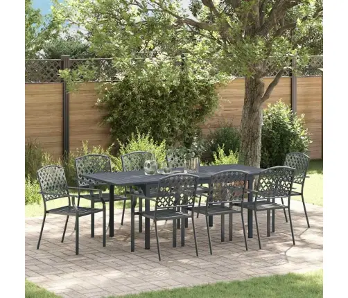 9 Daļu Priekšnamu Mēbeļu Komplekts, Antracīta Tērauds Vidaxl