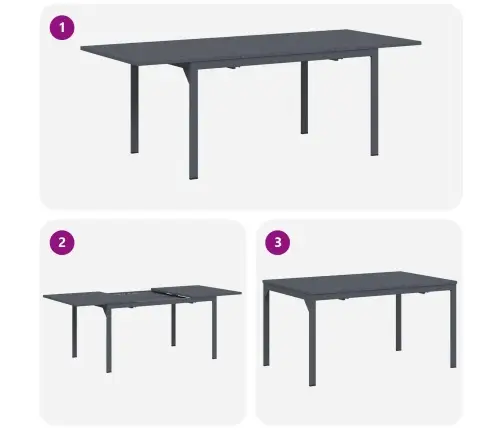 9 Daļu Priekšnamu Mēbeļu Komplekts, Antracīta Tērauds Vidaxl