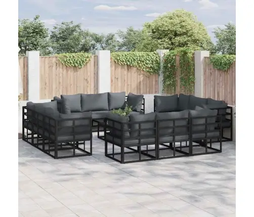 Aia Diivanikomplekt 12 Pcs Must Metall