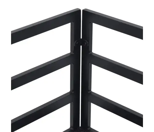 Dārza Dīvānu Komplekts 6 Pcs Melna 283 X 141.5 X 71 Cm Vidaxl