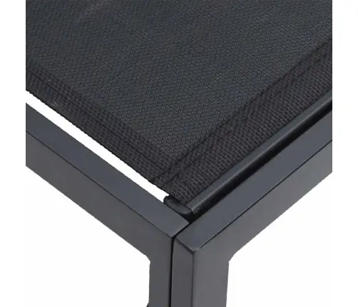 Dārza Dīvānu Komplekts 14 Pcs Melna 70 X 70 X 32 Cm Alumīnijs Vidaxl