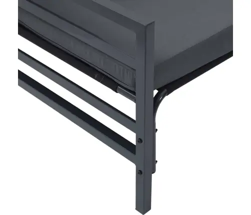 Sodo Sofų Rinkinys Su Pagalve 6 Pcs Antracito Plienas & Audinys