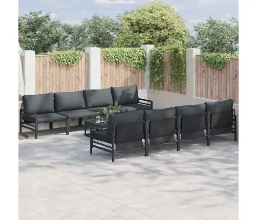 Aia Diivanikomplekt Padjaga 9 Pcs Must Teras