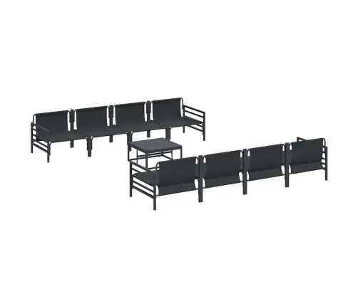 Aia Diivanikomplekt Padjaga 9 Pcs Must Teras