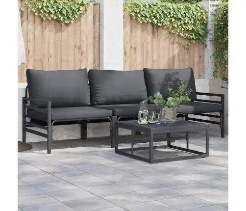 Aia Diivanikomplekt Padjaga 4 Pcs Must Teras