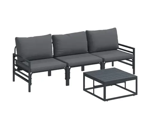 Aia Diivanikomplekt Padjaga 4 Pcs Must Teras