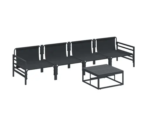 Aia Diivanikomplekt Padjaga 5 Pcs Must Teras